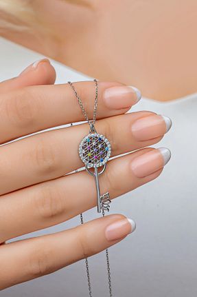 گردنبند نقره سفید زنانه 925 عیار NEREZE - کد 637913776