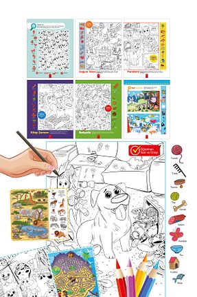 کتاب های رنگ آمیزی Piar Kids - کد 637726186