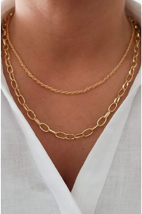 گردنبند جواهر طلائی زنانه DENİZDENAL - کد 346402725