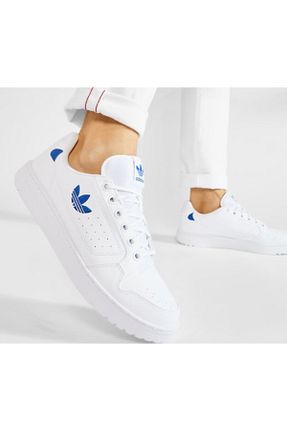 کفش اسنیکر سفید مردانه بند دار adidas - کد 639345157