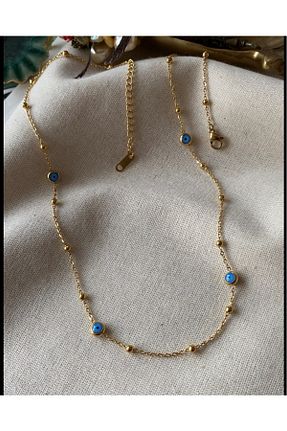 گردنبند استیل ( فولاد ) صورتی زنانه استیل (فولاد) Goldline - کد 639665210