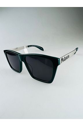 عینک آفتابی سبز زنانه UV400 ALEXANDER MCQUEEN - کد 639873075