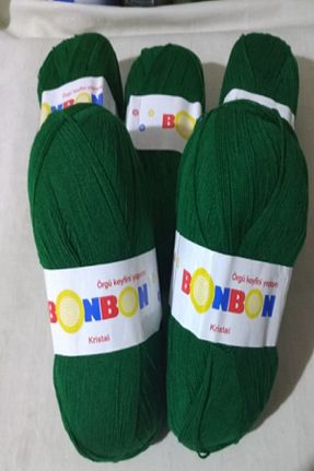 نخ بافندگی سبز BONBON - کد 640014443