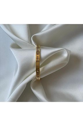 دستبند استیل (فولاد) طلائی استیل ضد زنگ İNN JEWELLERY - کد 640506907