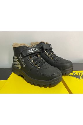 بوت / نیم بوت مشکی بچه گانه چرم مصنوعی İRONİX - کد 459635862
