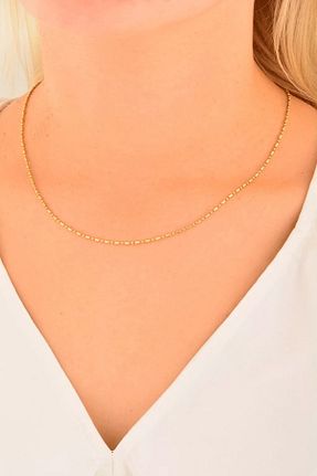 گردنبند طلا طلائی زنانه 14 عیار Cebeci - کد 639821364