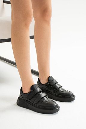 کفش اسنیکر مشکی زنانه بند دار Ayax - کد 639937178