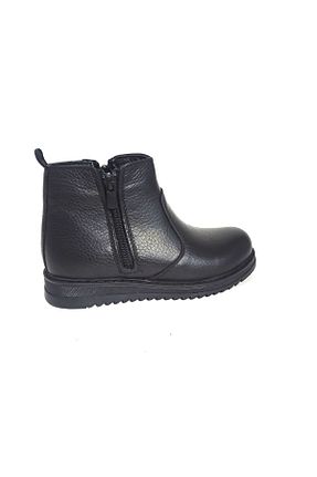 بوت / نیم بوت مشکی بچه گانه چرم خالص WINTER SHOES - کد 464457732