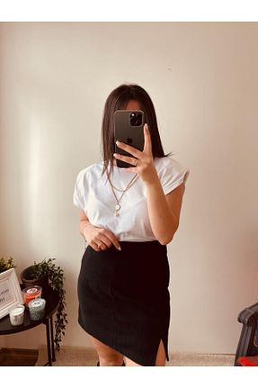 تیشرت سفید زنانه رگولار Lanegro - کد 639963157