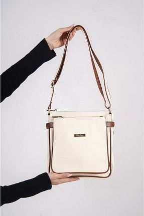 کیف دوشی بژ زنانه چرم مصنوعی Solo Bag - کد 640615459