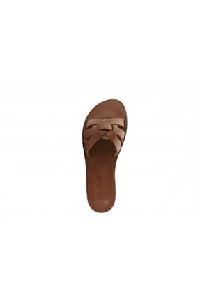 صندل قهوه ای زنانه پاشنه تخت DaphneSandals - کد 84680302