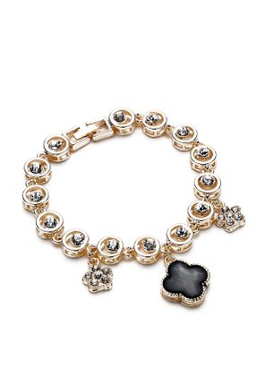 دستبند جواهر طلائی زنانه کد 4542891