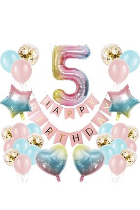 بادکنک رنگی BEST PARTİ DOĞUM GÜNÜ PARTİ SÜSLERİ - کد 639347873