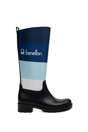 چکمه سرمه ای زنانه پاشنه کوتاه (1 - 4 سانتی متر) Benetton - کد 639393087