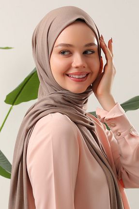 شال طوسی زنانه پنبه ای Melodi Scarf - کد 639460433