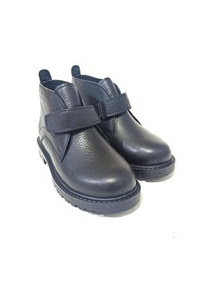 بوت / نیم بوت مشکی بچه گانه چرم خالص WINTER SHOES - کد 463960937