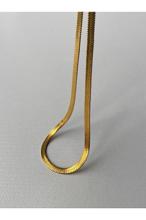 گردنبند استیل ( فولاد ) طلائی زنانه استیل (فولاد) Owentis - کد 244361700