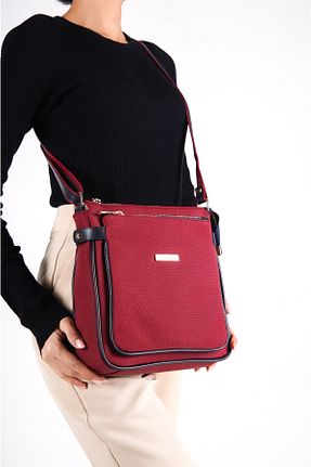 کیف دوشی زرشکی زنانه چرم مصنوعی Solo Bag - کد 640586294