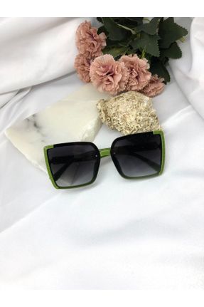 عینک آفتابی سبز زنانه 62 UV400 مستطیل کد 640938909