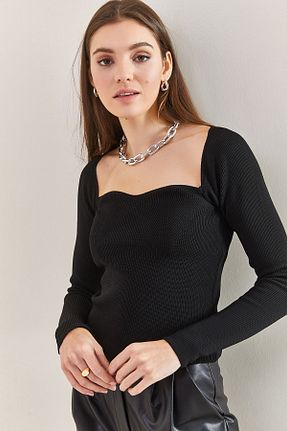 پلیور مشکی زنانه ساده Bianco Lucci - کد 641101378