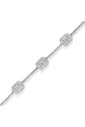دستبند نقره سفید زنانه 925 عیار Marshmello Silver & Jewelry - کد 319984404