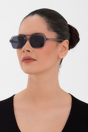 عینک آفتابی مشکی زنانه UV400 Nilu Moda - کد 263688424