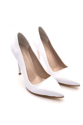 کفش استایلتو سفید پاشنه نازک پاشنه بلند ( +10 cm) کد 641043942