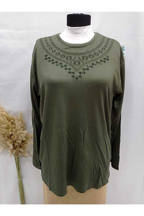 بلوز سایز بزرگ آبی زنانه سایز بزرگ Sel Tekstil - کد 261728072