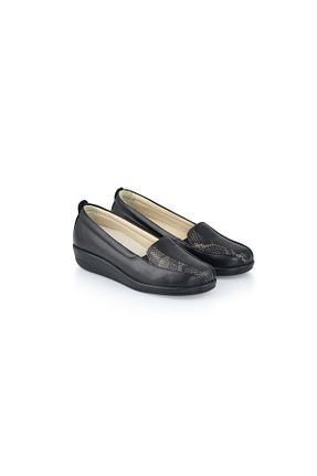 کفش کژوال مشکی زنانه چرم خالص Dr.Comfort - کد 641203969