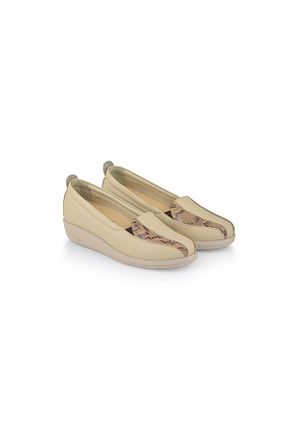 کفش کژوال بژ زنانه چرم خالص Dr.Comfort - کد 641205278