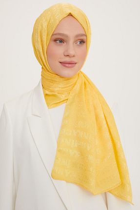 شال زرد زنانه پلی استر Armine - کد 641545832