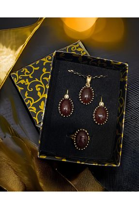 ست جواهر خاکی زنانه 1+ kapris concept - کد 462211031