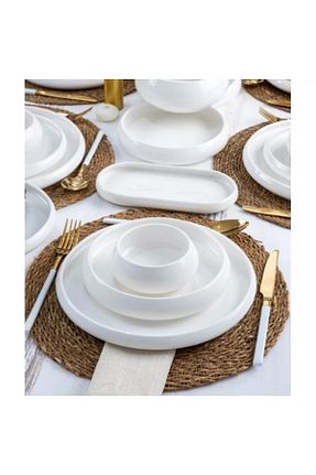 سرویس غذاخوری سفید 6 نفره ACAR - کد 643418879