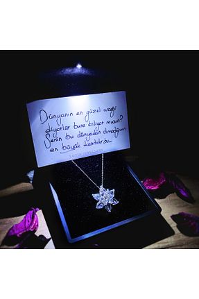 گردنبند نقره سفید زنانه 925 عیار LOTUS JW - کد 642659438
