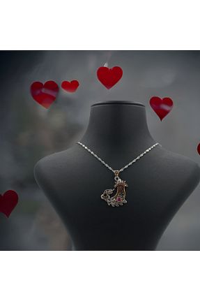 گردنبند نقره رنگی زنانه 925 عیار Alp Doğal Taş - کد 641207122