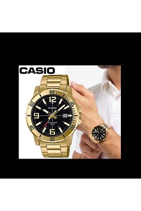 ساعت مچی طلائی مردانه 45 میلی متر Casio - کد 643425506