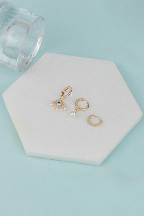 گوشواره استیل (فولاد) طلائی زنانه استیل (فولاد) Sacha Accessories - کد 642211294