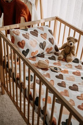 ملحفه کودک و نوزاد رنگی پنبه ای Luna Kids Collection - کد 644138024