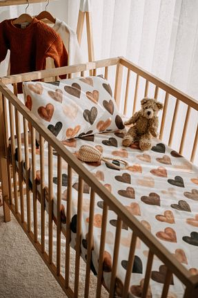ملحفه کودک و نوزاد رنگی پنبه ای Luna Kids Collection - کد 644138024