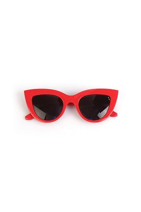 عینک آفتابی قرمز زنانه UV400 MOBGİFT - کد 84563666