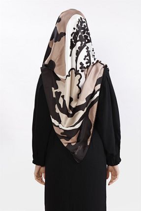 روسری قهوه ای ساده Differenza - کد 84649878