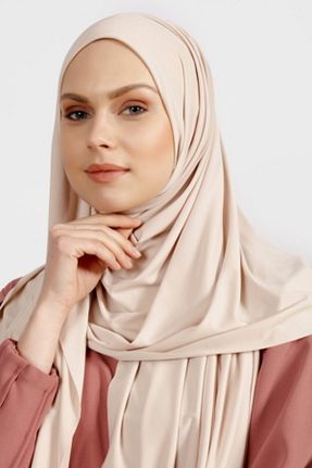 شال بژ زنانه پنبه پلی استر Differenza - کد 85614938