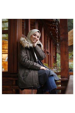 شال بژ زنانه پنبه پلی استر Differenza - کد 85618317