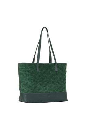 کیف دوشی سبز زنانه پارچه ای GERBAS - کد 95407954
