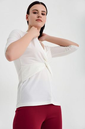 بلوز طلائی زنانه ساده Laranor - کد 6107548