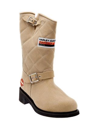 بوت / نیم بوت صورتی زنانه چرم خالص Harley Davidson - کد 645152407