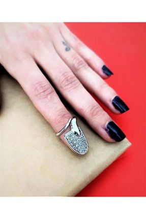 انگشتر جواهر زنانه زیرکن TÜKKAN ACCESSORİES - کد 645243163