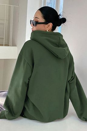 سوئیشرت خاکی زنانه چاپی FUWEAR - کد 645643969
