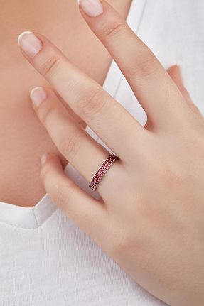 انگشتر نقره قرمز زنانه 925 عیار Omorfi Silver - کد 270570172