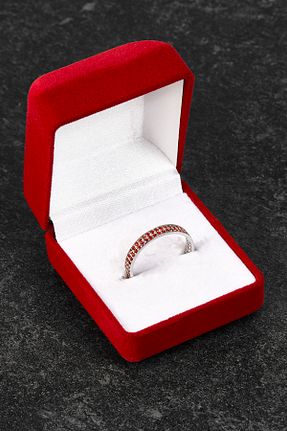 انگشتر نقره قرمز زنانه 925 عیار Omorfi Silver - کد 270570172